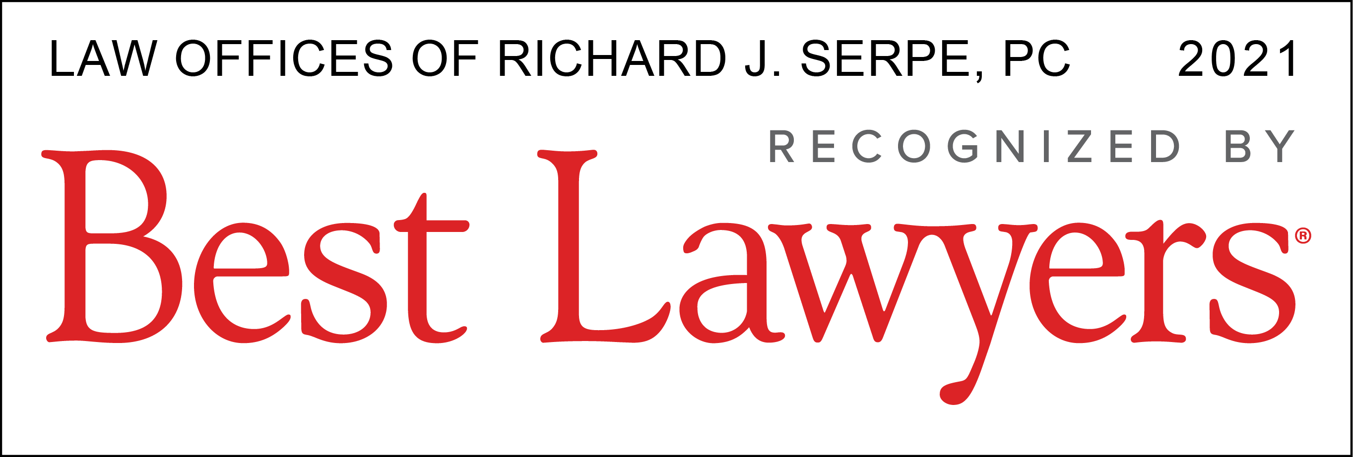 Richard Serpe recognized by Best Lawyers, Norfolk personal injury
